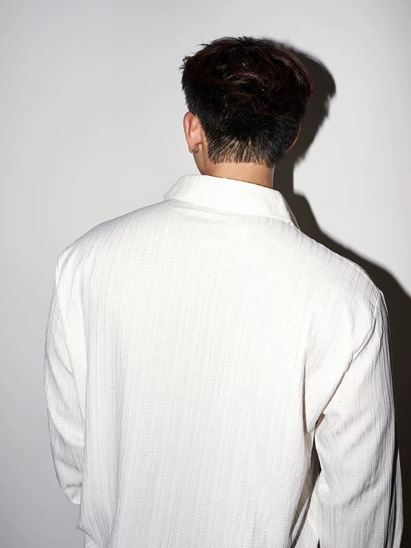 Embroidered Long-Sleeve Button-Down Shirt 4