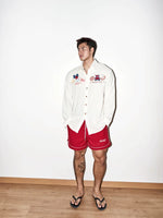 Embroidered Long-Sleeve Button-Down Shirt 5