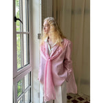 Embroidered Longline Loose Fit Suit Jacket 2