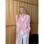 Embroidered Longline Loose Fit Suit Jacket 5