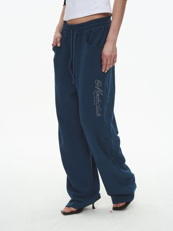 Embroidered Loose Fit Sweatpants 3