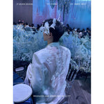 Embroidered Mesh Back Suit Jacket and Pants 1