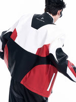 Embroidered Motorcycle Leather Jacket 3