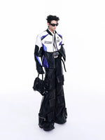 Embroidered Motorcycle Leather Jacket 4