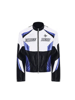 Embroidered Motorcycle Leather Jacket 5