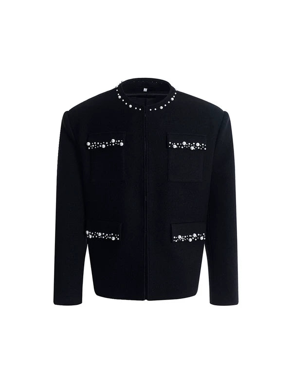 Embroidered Pearl Chinese Style Jacket 5
