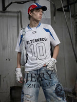 Embroidered Racing Graphic T-Shirt 3