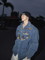 Embroidered Resort Island Denim Shirt 5