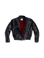 5982852557356,5982852557357,5982852557358, Embroidered Rivet Motorcycle Leather Jacket