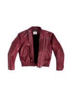 5982852557353,5982852557354,5982852557355, Embroidered Rivet Motorcycle Leather Jacket