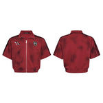 6227240395112,6227240395113,6227240395114,6227240395115, Embroidered Short Sleeve Stand Collar Jacket