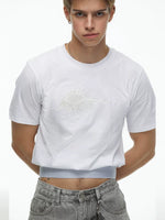 Embroidered Slim Fit Crop Vest 4