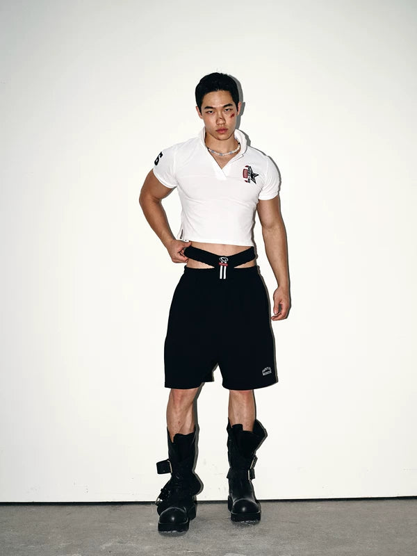 Embroidered Star Polo Shirt and Pants 2
