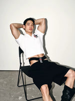 Embroidered Star Polo Shirt and Pants 4