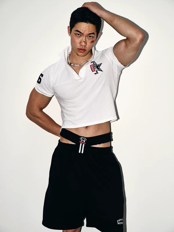Embroidered Star Polo Shirt and Pants 5