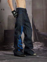 Embroidered Star Straight Leg Denim Jeans 2
