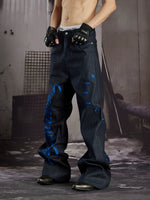 Embroidered Star Straight Leg Denim Jeans 3