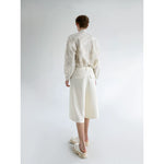 Embroidered Tulle Long-Sleeve Button-Up Shirt 5
