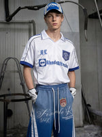 Embroidered V-Neck Sport Jersey T-Shirt 2