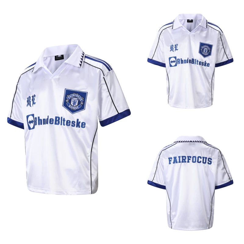 6253776314055,6088519708796,6088519708797, Embroidered V-Neck Sport Jersey T-Shirt