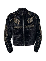 Embroidered Velvet Stand Collar Jacket 5