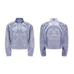 6192151591121,6192151591122,6192151591123,6192151591124, Embroidered Velvet Stand Collar Jacket