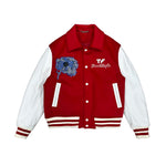 Embroidered Wool and Leather Varsity Jacket 1