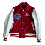 Embroidered Wool and Leather Varsity Jacket 5