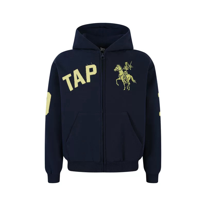 6197619823462,6197619823463,6197619823464,6197619823465, Embroidered Zip-Up Hooded Sweatshirt Jacket