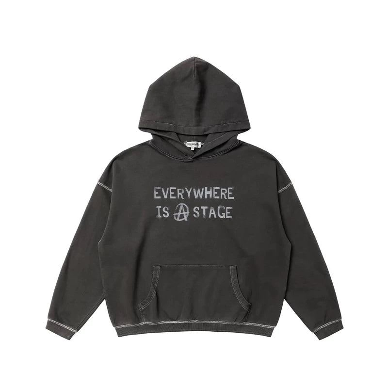 6009225074484,6009225074485,6009225074486,6009225074487, Everywhere Is A Stage Graphic Hoodie