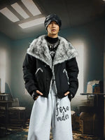 Faux Fur Collar Padded Short Jacket 2