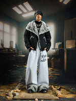 Faux Fur Collar Padded Short Jacket 4