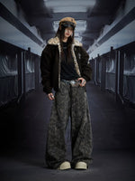 Faux Fur Collar Zipper Padded Jacket 5
