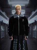 5985472076838,5985472076839,5985472076840, Faux Fur Collar Zipper Padded Jacket