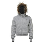 5851257023436,5851257023437,5851257023438, Faux Fur Hooded Zip-Up Sweatshirt Jacket