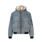 5977183712370,5977183712371,5977183712372, Faux Fur Lined Denim Zip Jacket
