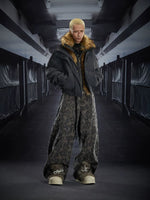 Faux Fur Lined Heavyweight Zipper Jacket 4