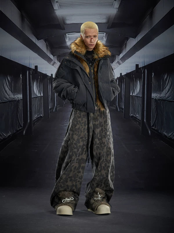 Faux Fur Lined Heavyweight Zipper Jacket 4