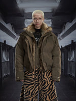 5967426133111,5967426133112,5967426133113, Faux Fur Lined Heavyweight Zipper Jacket