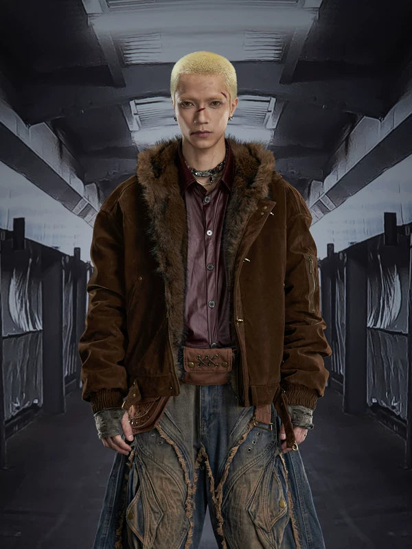 6133096427758,6133096427759,6133096427760,6133096427761, Faux Fur Lined Hooded Cotton Padded Jacket