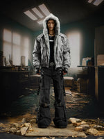 Faux Fur Lined Hooded Suede Jacket 4