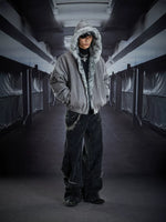 Faux Fur Lined Hooded Zip Jacket 4