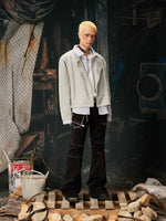 Faux Layered Double-Breasted Short Jacket 5