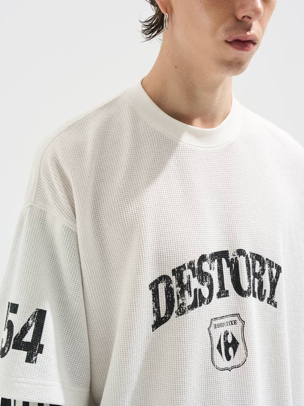 Faux Layered Graphic Long-Sleeve T-Shirt 3