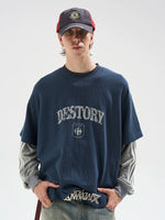 Faux Layered Graphic Long-Sleeve T-Shirt 4