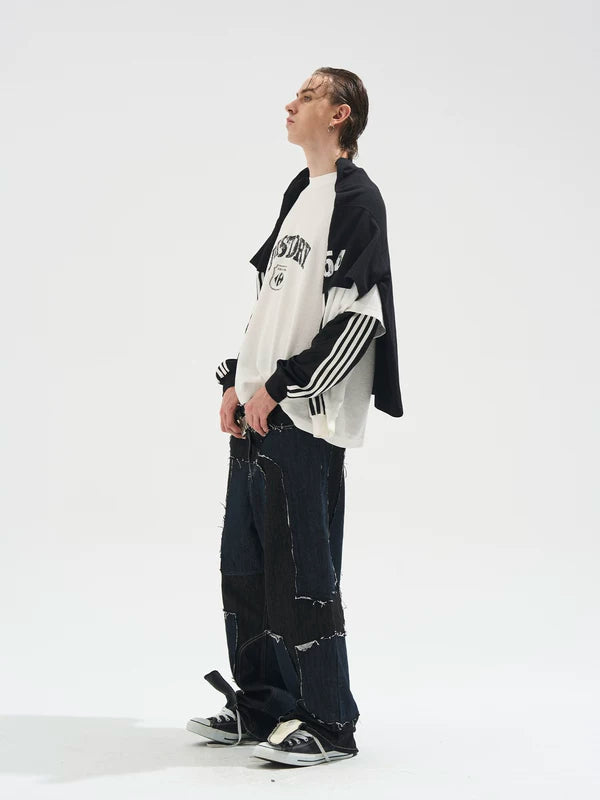 Faux Layered Graphic Long-Sleeve T-Shirt 5