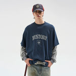 5864632853235,5864632853236,5864632853237,5864632853238, Faux Layered Graphic Long-Sleeve T-Shirt