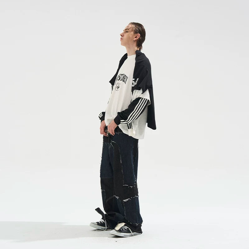 5864632853239,5864632853240,5864632853241,5864632853242, Faux Layered Graphic Long-Sleeve T-Shirt