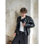 Faux Leather Jacket with Faux Fur Lining 3