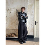 Faux Leather Jacket with Faux Fur Lining 5